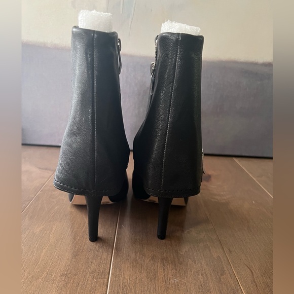 Vince Camuto Black Aviator Sheep High Heeled Bootie - Picture 3 of 6